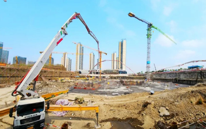 必发泵车“团建”珠海横琴科学城！